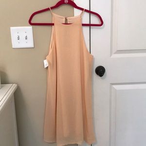 Peach orange dress